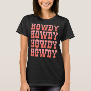 White Howdy Rodeo Western Land Zuid T-shirt