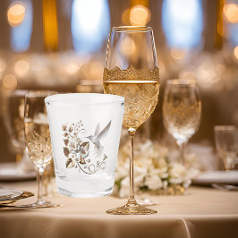 White Hummingbird Shot Glas