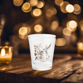 White Hummingbird Shot Glas