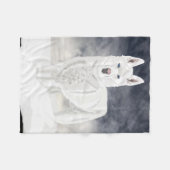 White Husky Fleece Deken (Voorkant (Horizontaal))