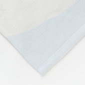 White Husky in sneeuw Fleece Deken (Hoek)