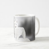 White Husky Koffiemok (Voorkant rechts)