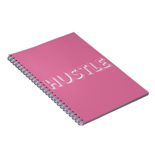 White Hustle Modern Typography Notitieboek (Rechterzijde)