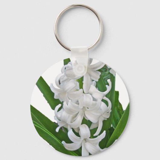 White Hyacinth Sleutelhanger (Voorkant)