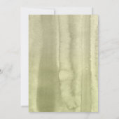 White Hydrangea and Greenery Modern Floral Wedding Kaart (Achterkant)