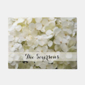 White Hydrangea Flowers Deurmat (Voorkant)