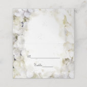 White Hydrangea Flowers Waterverf Wedding (Buitenkant ongevouwen)