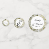 White Hydrangea Flowers Wedding Confetti (Voorkanten)