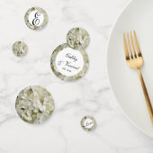 White Hydrangea Flowers Wedding Confetti (Groep)