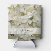 White Hydrangea Flowers Wedding Favor Blikjeskoeler (Achterkant)