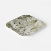 White Hydrangea Flowers Wedding Papieren Bordje (Gebogen)