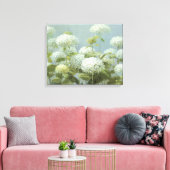 White Hydrangea Garden Canvas Afdruk (Insitu (Woonkamer))