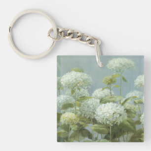 White Hydrangea Garden Sleutelhanger