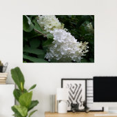 White Hydrangea Poster (Thuiskantoor)