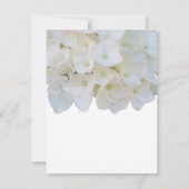White Hydrangea Reply Kaart (Achterkant)