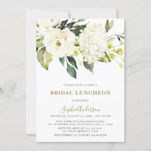 White Hydrangea Rozen BRIDAL LUNCHEON
