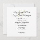 White Hydrangea Starfish Invitations de mariage (Dos)