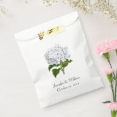 White Hydrangea Wedding Favor Bag Bedankzakje (Gezegeld)