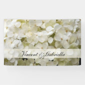 White Hydrangea Wedding Spandoek (Horizontaal)