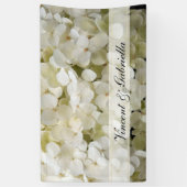 White Hydrangea Wedding Spandoek (Verticaal)
