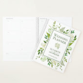 White Hydrangeas Floral Waterverf Wedding Planner (Display)