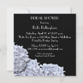 White Hydrangeas Invitation de douche nuptiale (Devant)