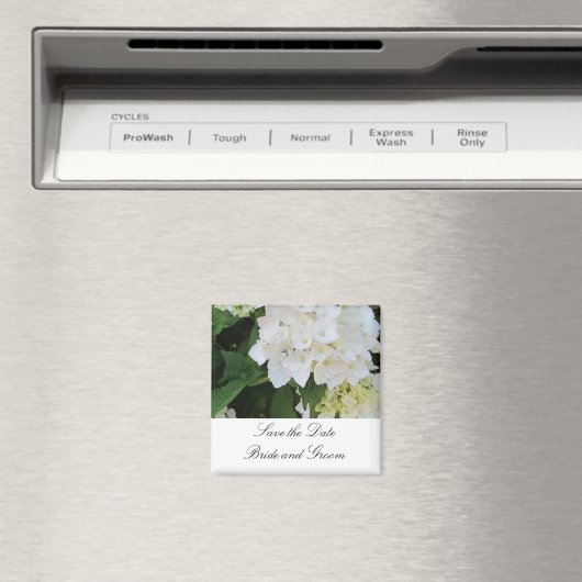 White Hydrangeas Magneet (Insitu (Vaatwasser))