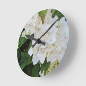White Hydrangeas Ronde Klok (Hoek)