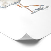 White Ibis Florida Bird Natuur Painting Poster (Hoek)