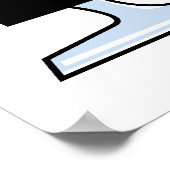 white ice schaats vectorafbeelding poster (Hoek)