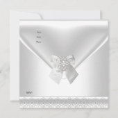 White Invitation White 30th Birthday party (Dos)