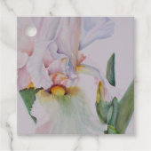 White Iris Flower Bedankjes Labels (Voorkant)