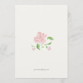 White & Ivory | Petit Floral Wedding Invitation (Dos)