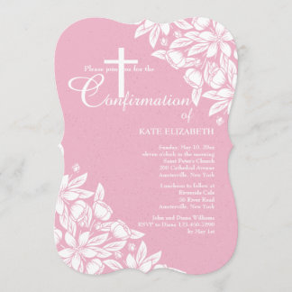 White Jasmine Invitation Kaart