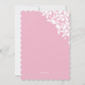 White Jasmine Invitation Kaart (Achterkant)