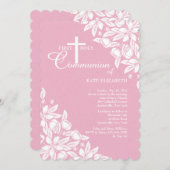 White Jasmine Invitation Kaart (Voorkant / Achterkant)