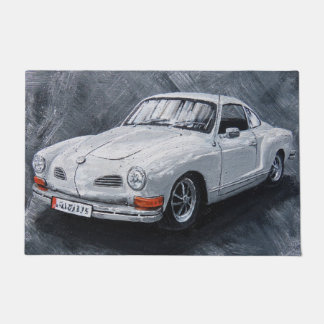 White Karmann Ghia Doormat Deurmat