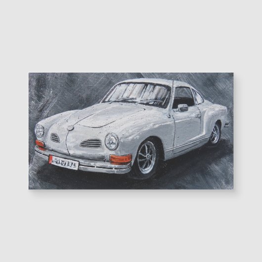 White Karmann Ghia Magnet (Devant)