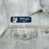  White Kat Vet Tech Naamplaatje (In situ)