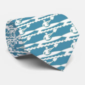 White Kayak - BlueBkg Stropdas (Opgerold)