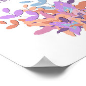 White "Keep Peace in your Heart" Floral Poster (Hoek)