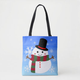 White kerst Snowman Draagtas
