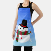 White kerst Snowman Schort (Insitu)