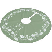 White Kerstmis Holly Joy Light Green Kerstboom Rok (Gekanteld)