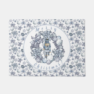 White Kerstmis Nutcracker Wreath Deurmat