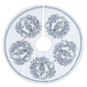 White Kerstmis Nutcracker Wreath Kerstboom Rok