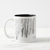 White Kerstmis Tweekleurige Koffiemok (Links)