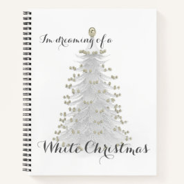 White KerstTree Personal Journal Diary Notitieboek