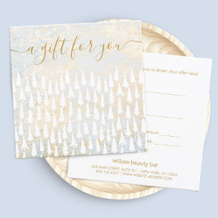 White KerstTrees Holiday Cadeaucertificaat