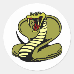 White King Cobra Ronde Sticker